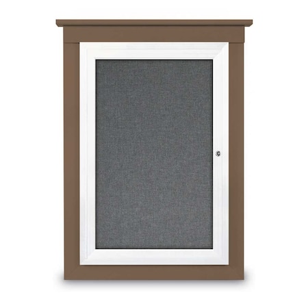 United Visual Products Single Door Enclosed Cathedral Letterboa UV1301CD-BLACK-BLUE